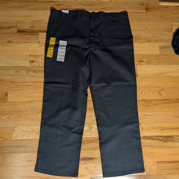 NWT Dickies Men's 44 x 32 Black Flex Double Knee Work Pants - Picture 2 of 8